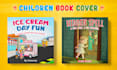 create children book illustration and children book cover
