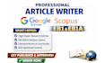 write and publish your research article on scopus, google scholar, eb1, eb1a