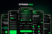 design modern ai saas mobile app UI UX for ios and android