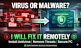 remove viruses and setup antivirus on your PC for complete protection