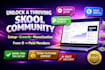do skool community setup, skool community management, skool online course, skool