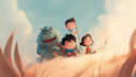 draw cartoon illustration art