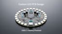 design led ring light pcb with battery and usb c charging circuit