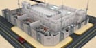 provide substation 3d with detail elevation and top view plans