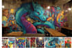 create custom graffiti art designs murals and wall arts