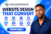 fix, optimize or redesign squarespace website for conversions