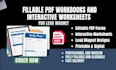 design fillable PDF workbook and interactive worksheet for lead magnet