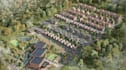 visualize 3d residential units,recreational amenities,aerial master plan render
