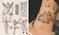 create engraving medieval tattoo by real tattoo artist