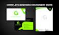 create a modern business card and consistent brand identity