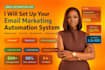 setup email marketing automation system on moosend, mailerlite, activecampaign