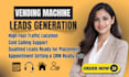 do cold call and generate leads to secure placement for vending machine locator