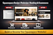 build squarespace website design squarespace website redesign booking website