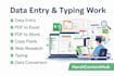 do accurate data entry, copy paste,pdf to excel web research
