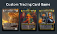 do trading card game, card template tabletop dnd ttrpg frames board game design