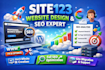 design site123 website and optimize site123 SEO fix website