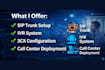 setup voip, sip trunk, twilio IVR, 3cx and complete call center system