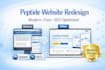 redesign peptide website modern SEO optimized fast responsive design