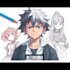 draw anime character illustration