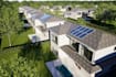 recreate master plan, site landscape design, residential development, 3d render