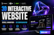 build 3d interactive website with threejs webgl and gsap scroll animation,nextjs