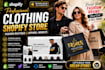create a luxury shopify clothing store fashion boutique store apparel website