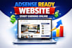 create google adsense website with proper ads placement and seo
