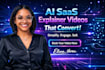 create saas explainer and 2d animated demo video
