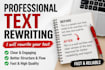 rewrite and improve your text professionally