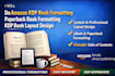 do document formatting amazon KDP book formatting paperback book formatting