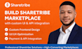 build sharetribe flex marketplace, bubble mvp b2b frontend UI UX API integration