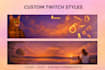 design custom twitch banner, stream graphics and offline screen