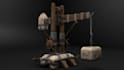 create 3d game asset with texture and studio light setup