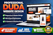 design and build a high converting duda website with SEO  mobile optimization