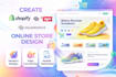 create shopify squarespace zyro online store design