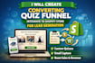 create converting quiz funnel integrate to shopify store for lead generation