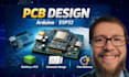 design multilayer pcb schematic and layout for arduino esp32