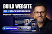 do custom website development as full stack developer PHP laravel html css react