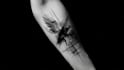 custom an abstract black and white tattoo design