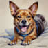 do a custom pet portrait, dog portrait, cat portrait