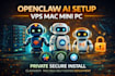 setup openclaw clawdbot moltbot ai agent on vps mac mini or PC