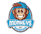 create a fun monkey logo for business or team