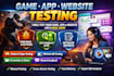 test new game testing website testing provide 20 app tester for new app testing
