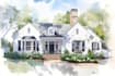 do an watercolor house portrait