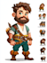 draw 2d game character or 2d game character