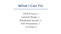 fix bugs in your PHP web application