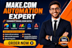 build ecommerce and lead generation automations on make com expert