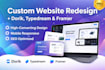 design custom dorik  typedream website redesign  framer duda landing page