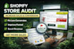 do shopify store audit to increase conversion rate and sales