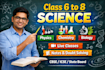 give online science classes for class 6 to 8 students